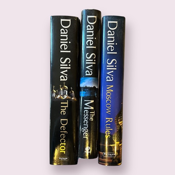 3 Daniel Silva novels - hardcover; The Defector, The Messenger, Moscow Rules - Picture 1 of 14